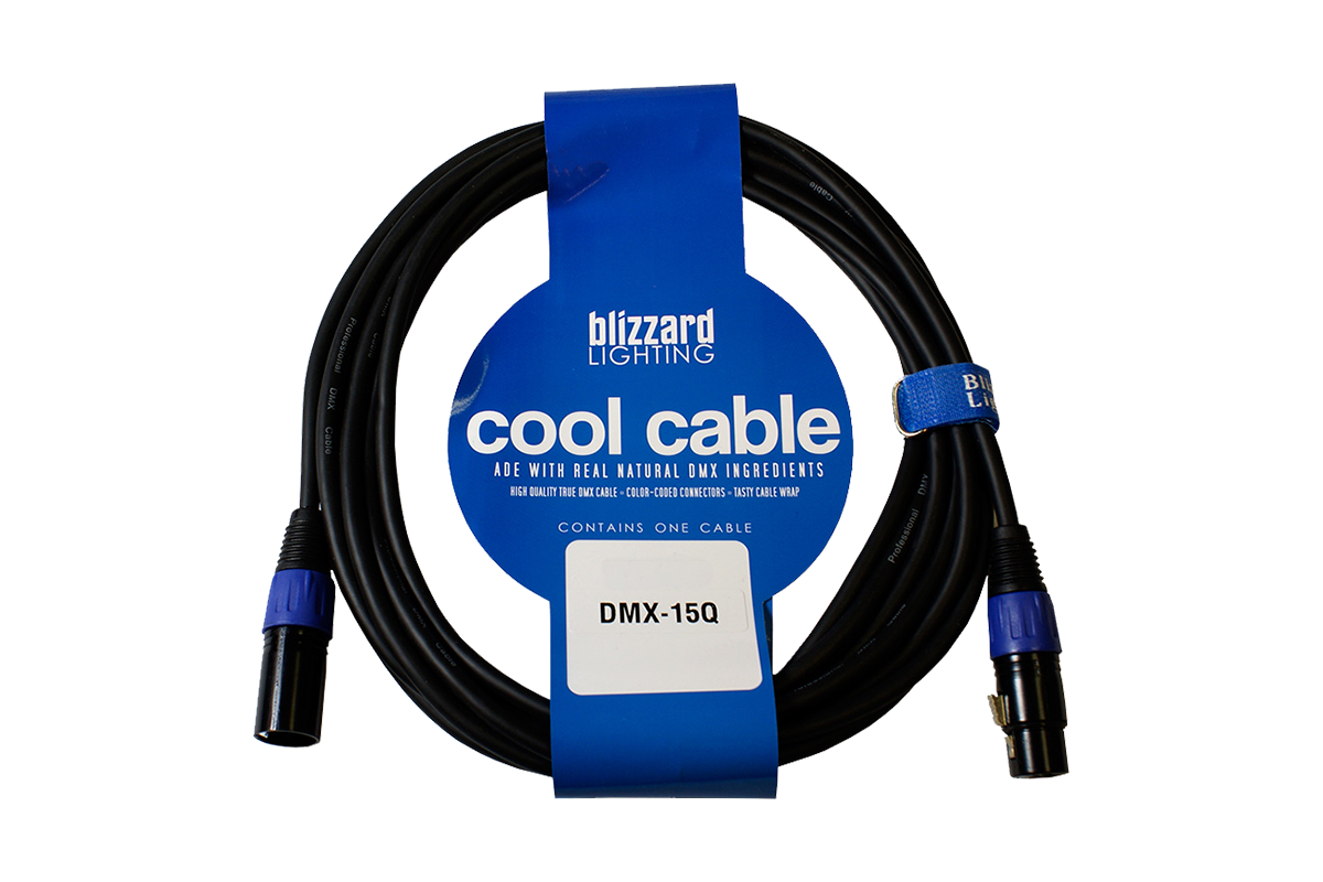 Blizzard Cool Cable 3PIN DMX 15' cable