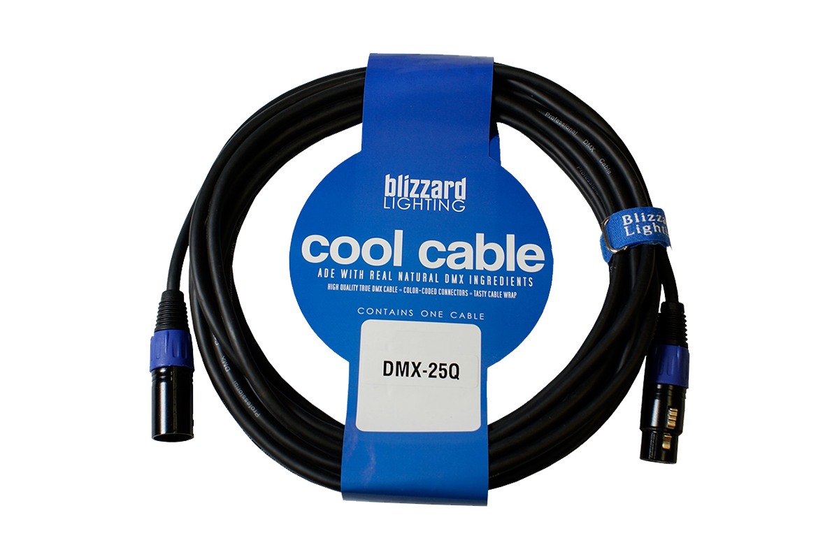 Blizzard Cool Cable 3PIN DMX 25' cable