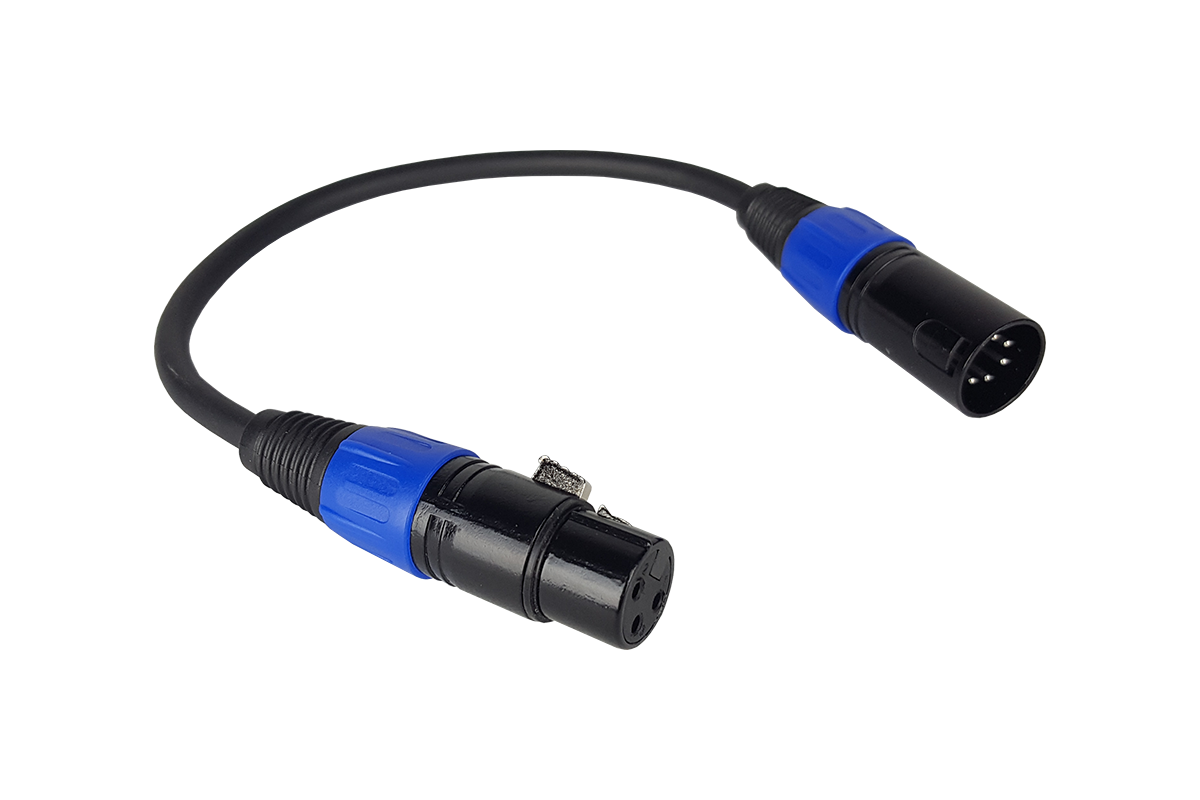 Blizzard Cool Cable 3 PIN-F to 5 PIN-M DMX converter cable