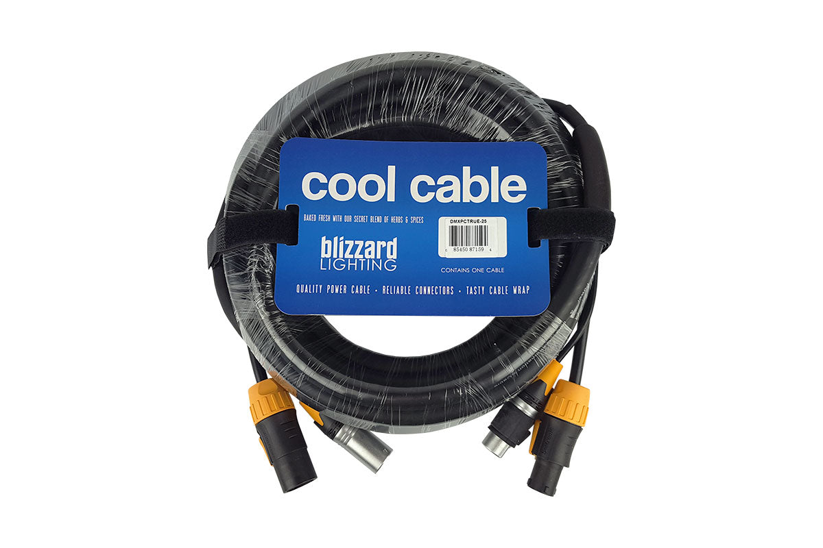 Blizzard COOL CABLE DMX 3-pin True1 Combo Cables 25' Cable